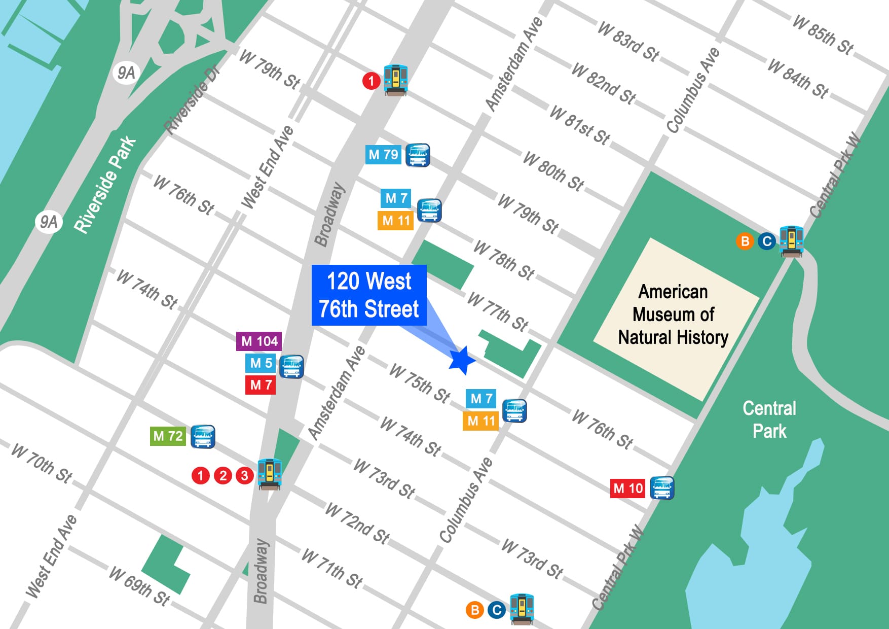 Upper West Side Built School Space | 120 West 76th Street